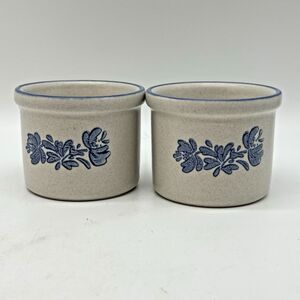 Pfaltzgraff Yorktowne Stoneware Custard Dessert Ramekins Dipper Crocks 920 USA